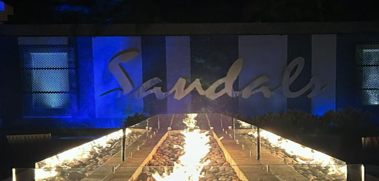 Sandals Resort at Night